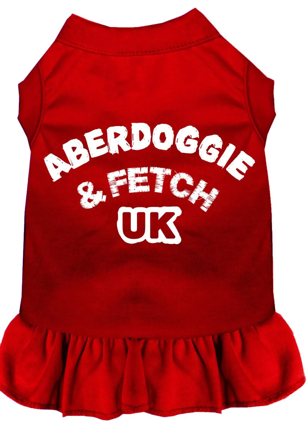 Aberdoggie Uk Screen Print Dress Red Xl (16)