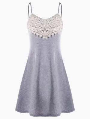 Advanced Lace Backless Mini Slip Dress