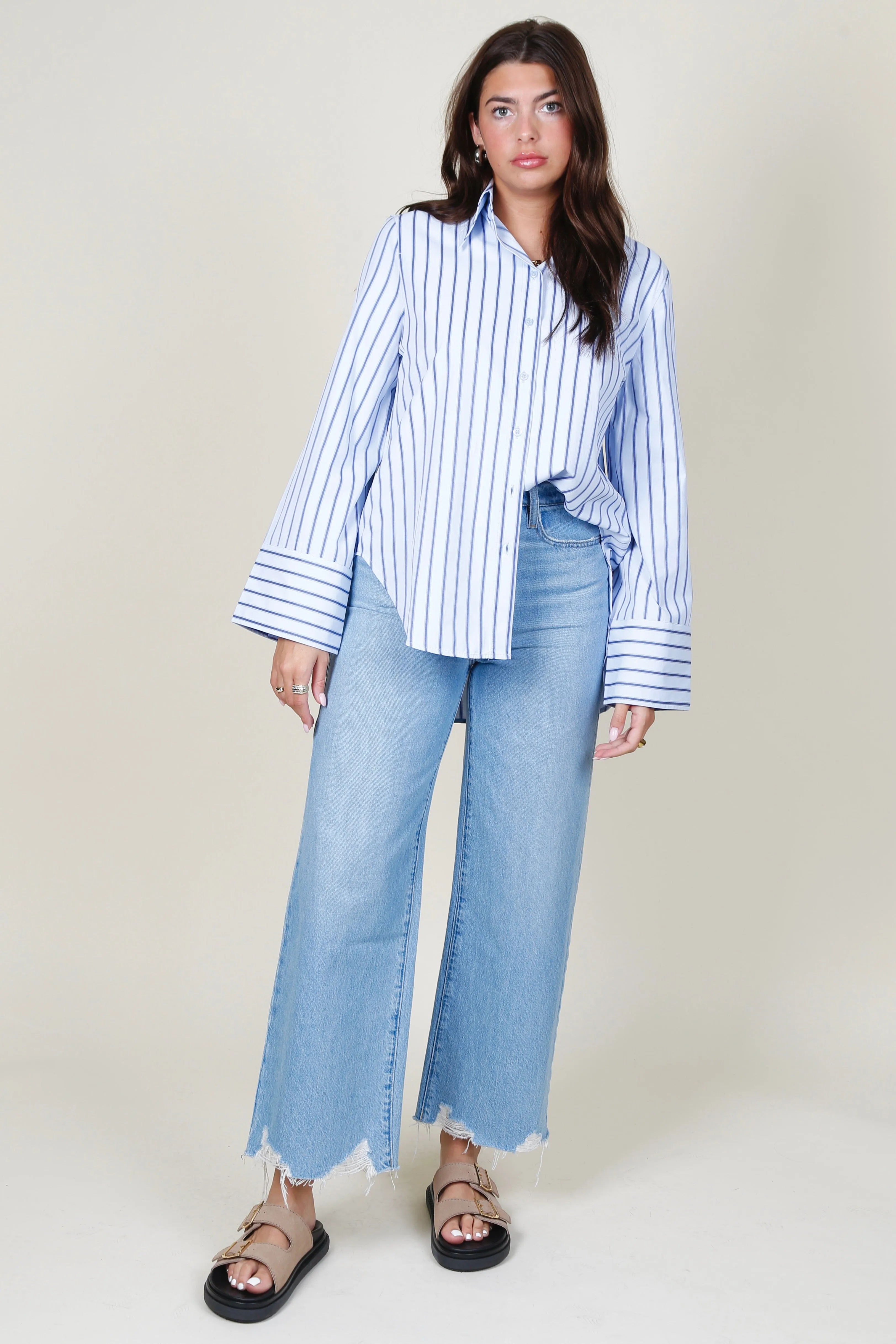 BLANCA | Fern Shirt - Ocean Blue