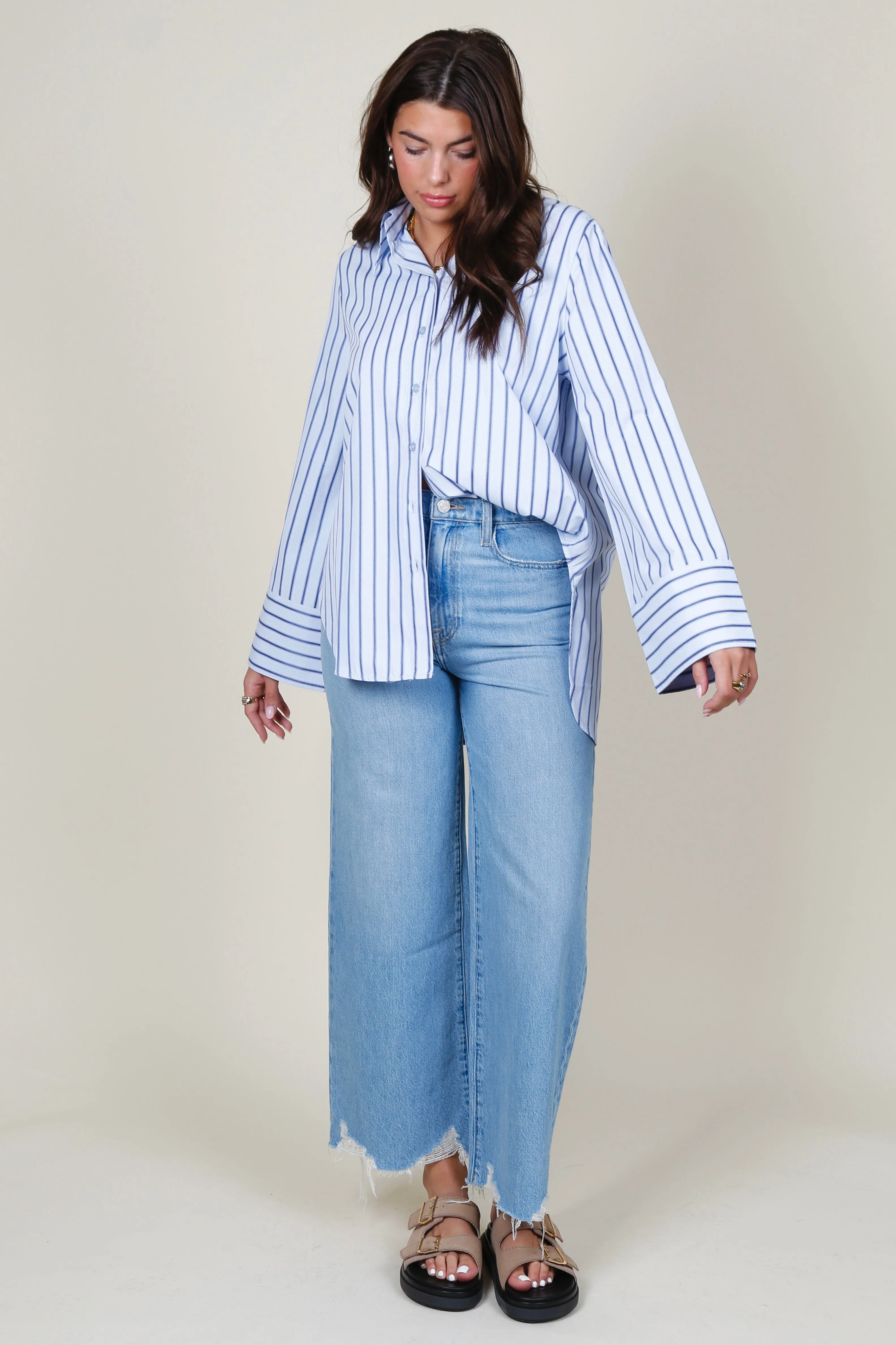 BLANCA | Fern Shirt - Ocean Blue