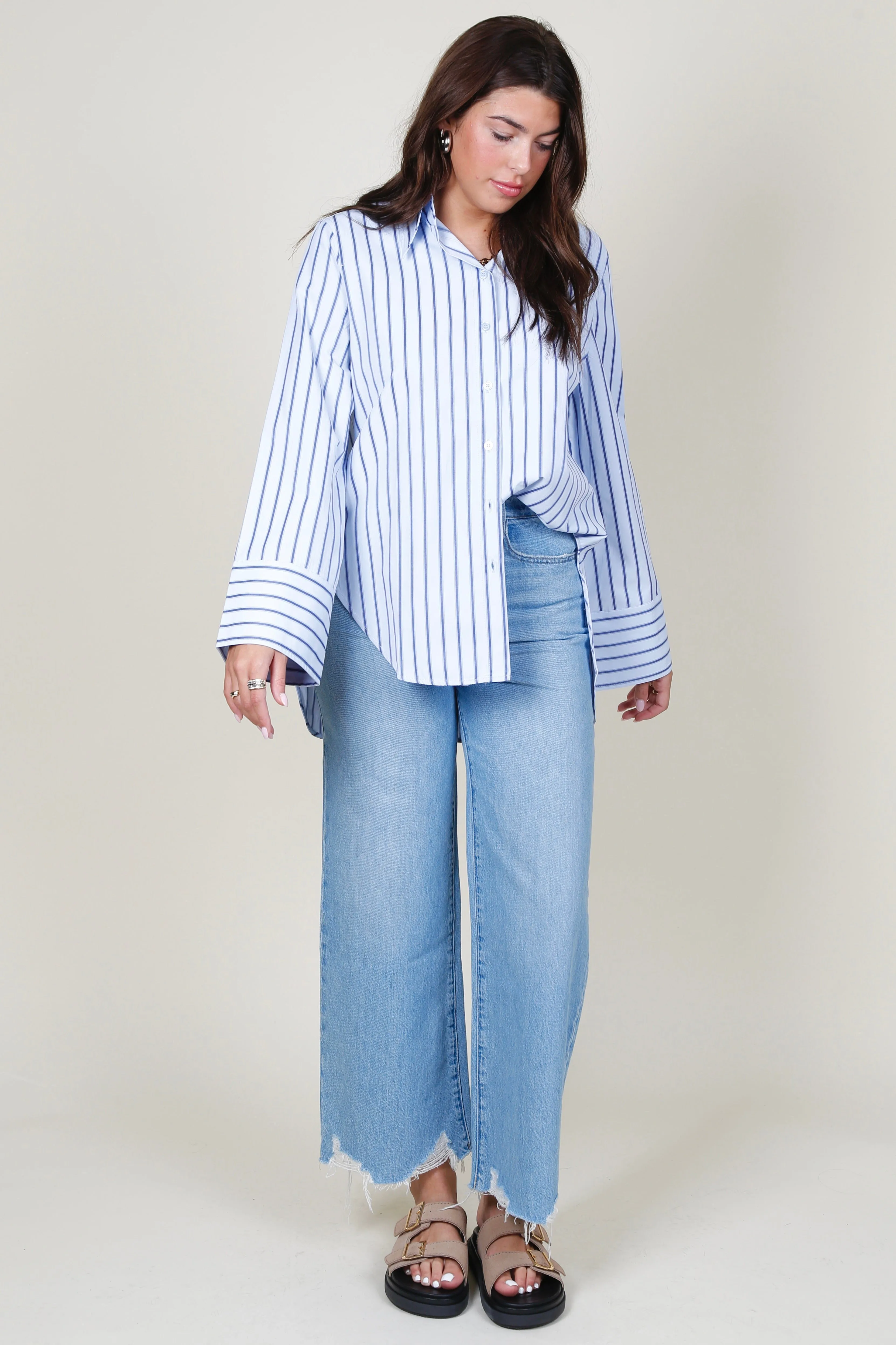 BLANCA | Fern Shirt - Ocean Blue