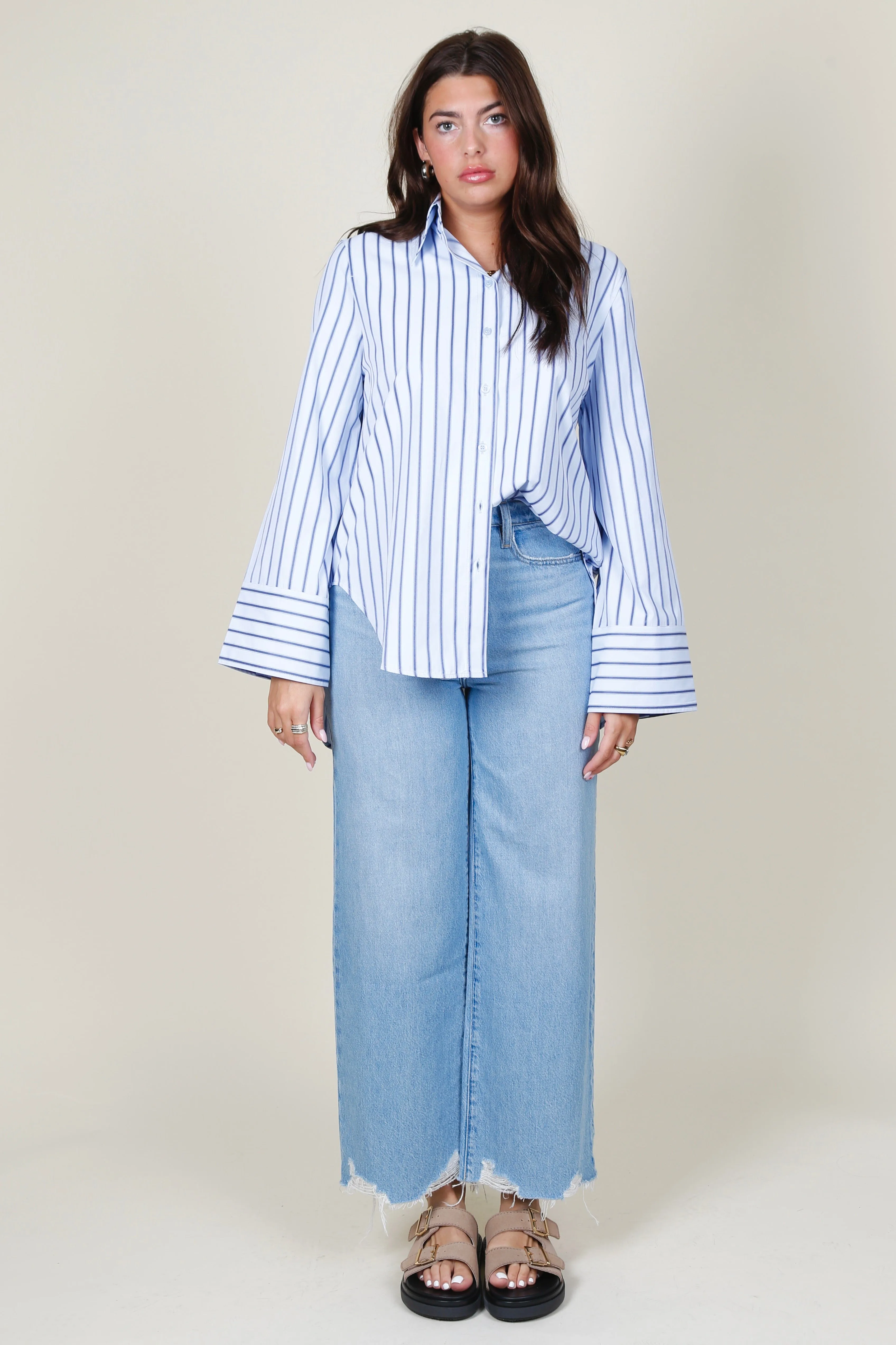 BLANCA | Fern Shirt - Ocean Blue