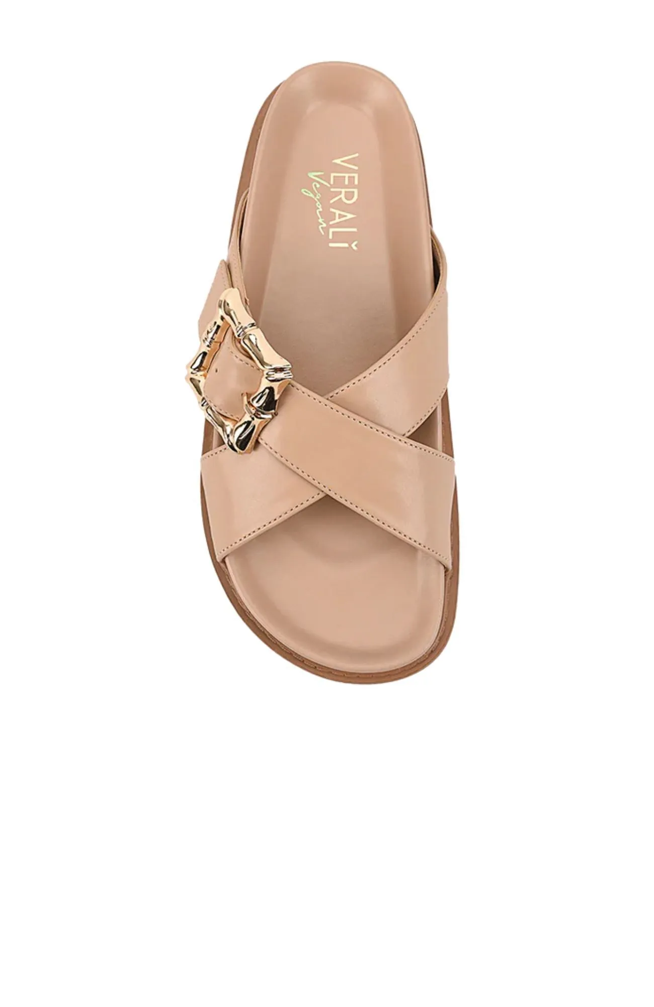 Bradford Footbed Slides Beige