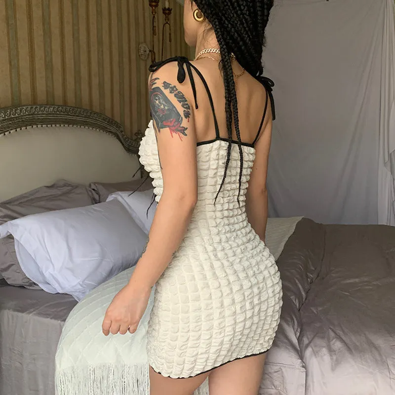 Bubble Waffle Slip Bodycon Dress Wholesale Sexy Dresses