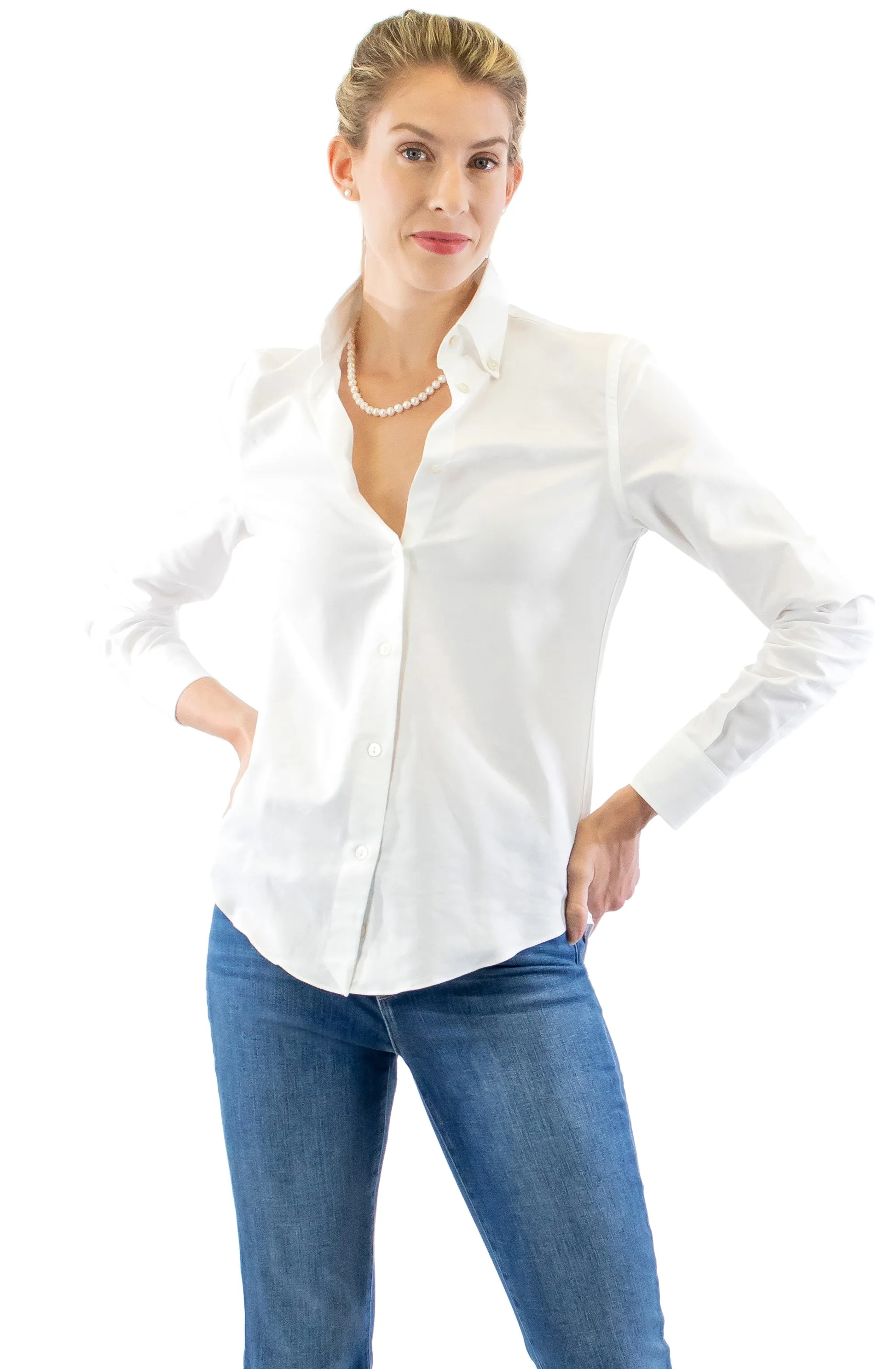 Caty Button Down Shirt - White