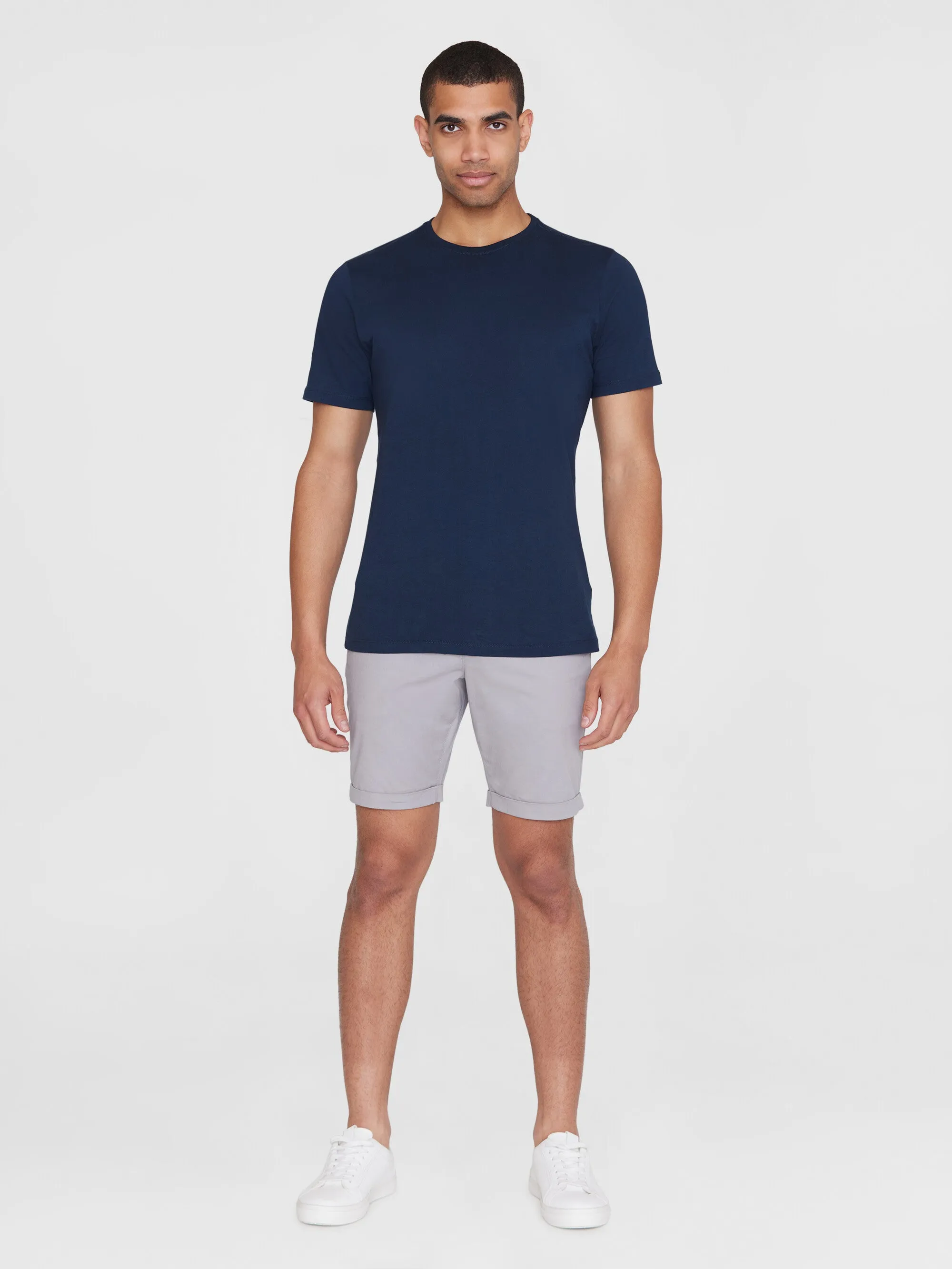 CHUCK regular chino poplin shorts - Alloy