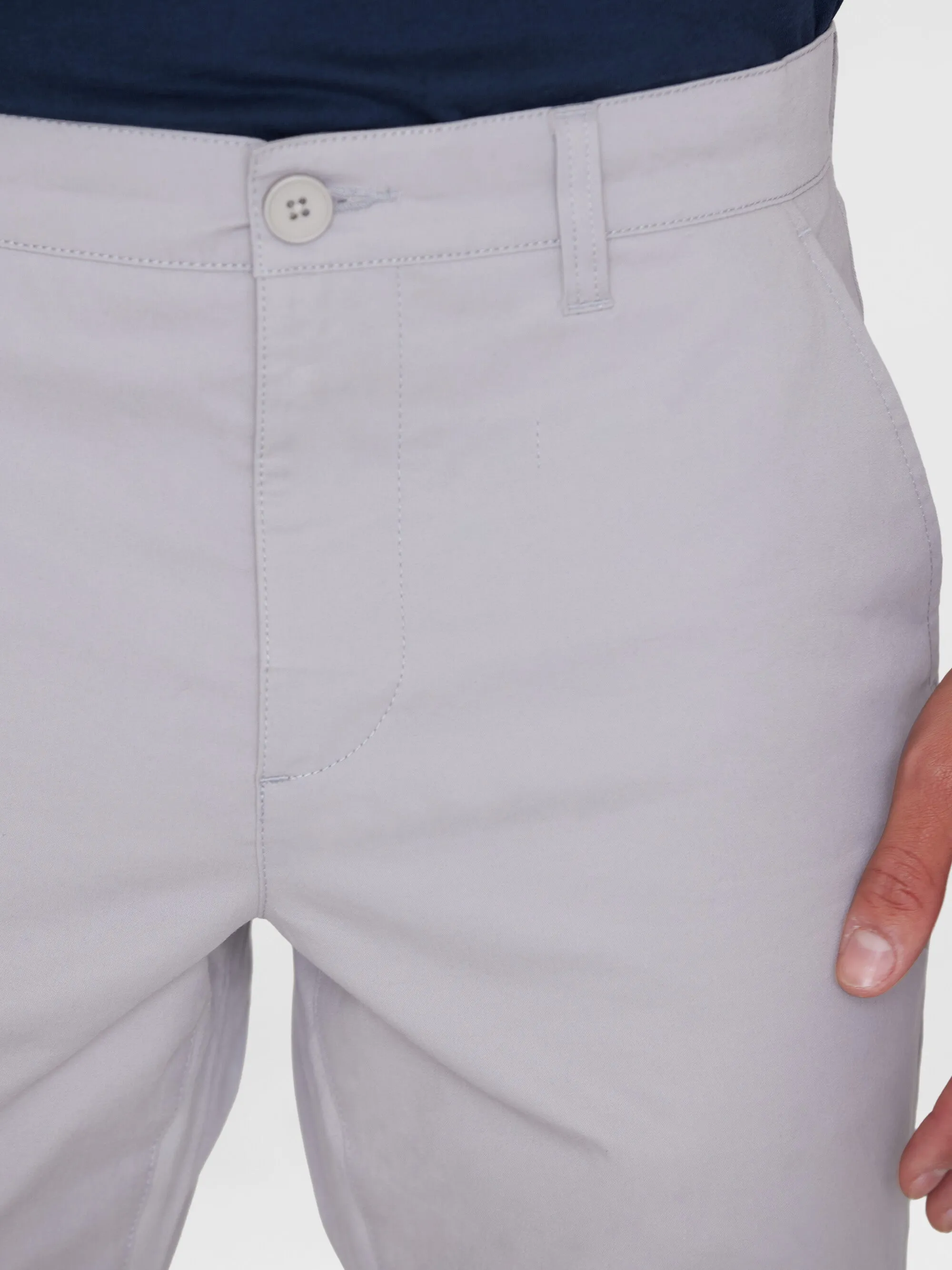 CHUCK regular chino poplin shorts - Alloy