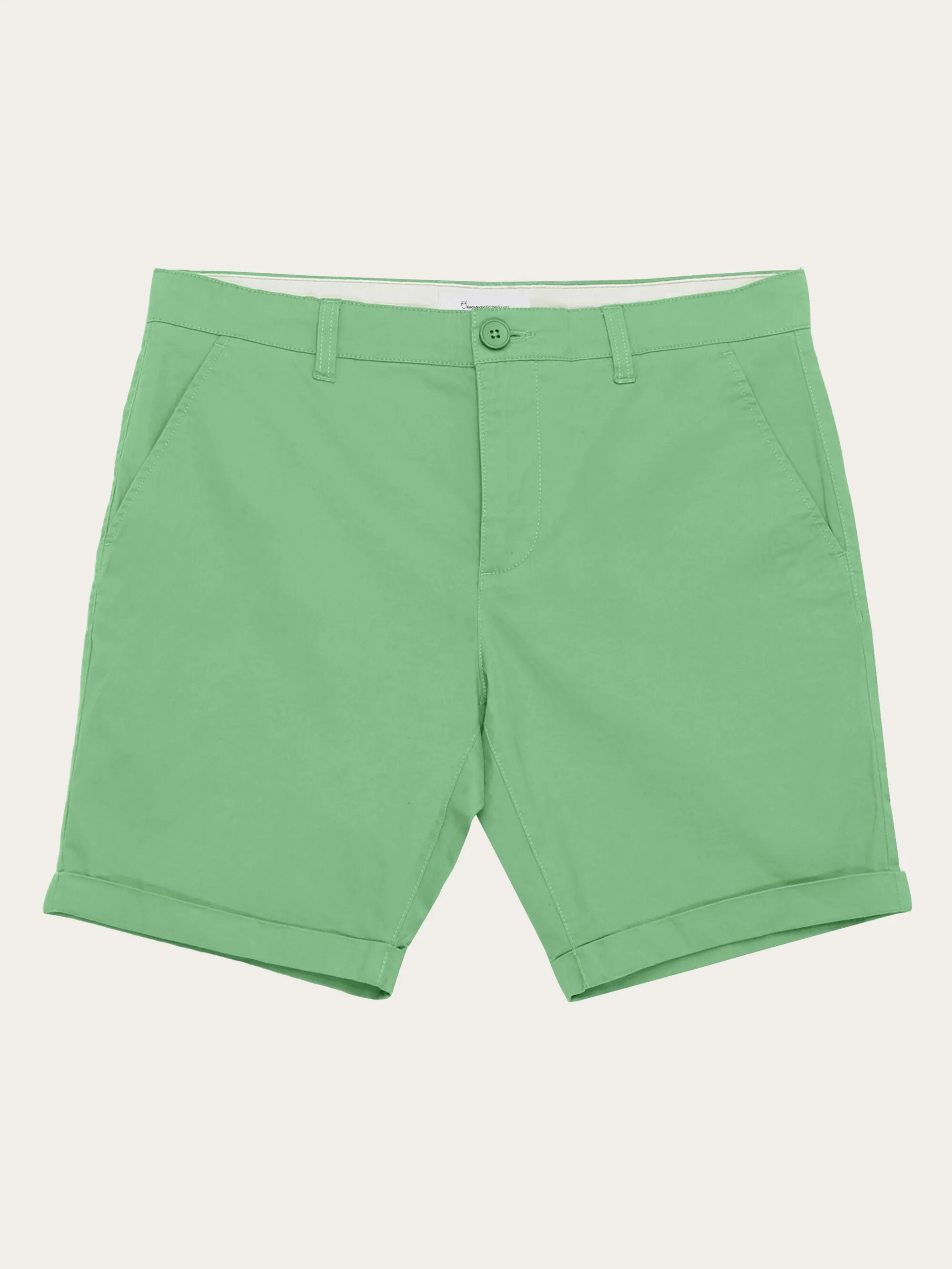 CHUCK regular chino poplin shorts - Shale Green