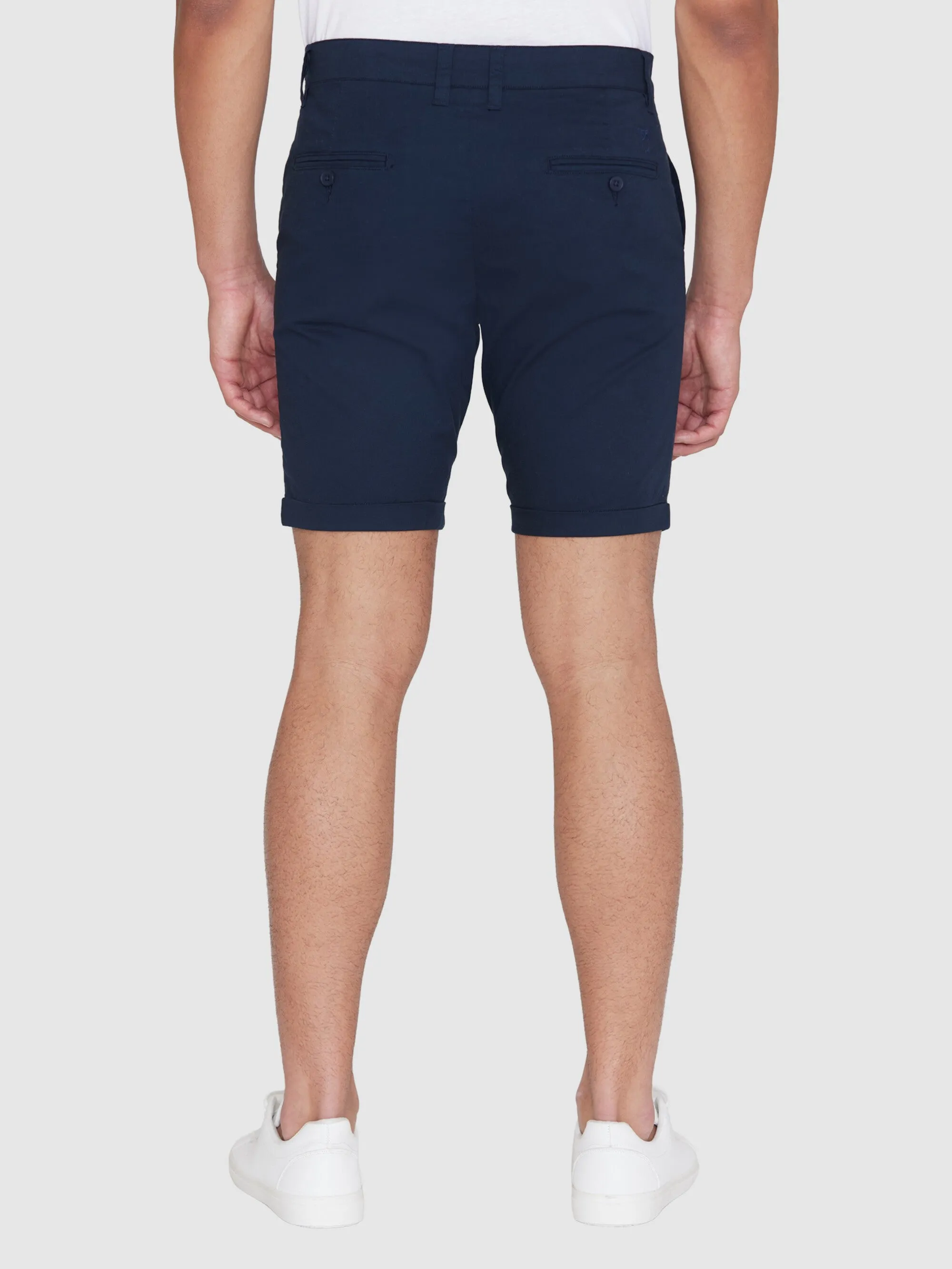 CHUCK regular chino poplin shorts - Total Eclipse