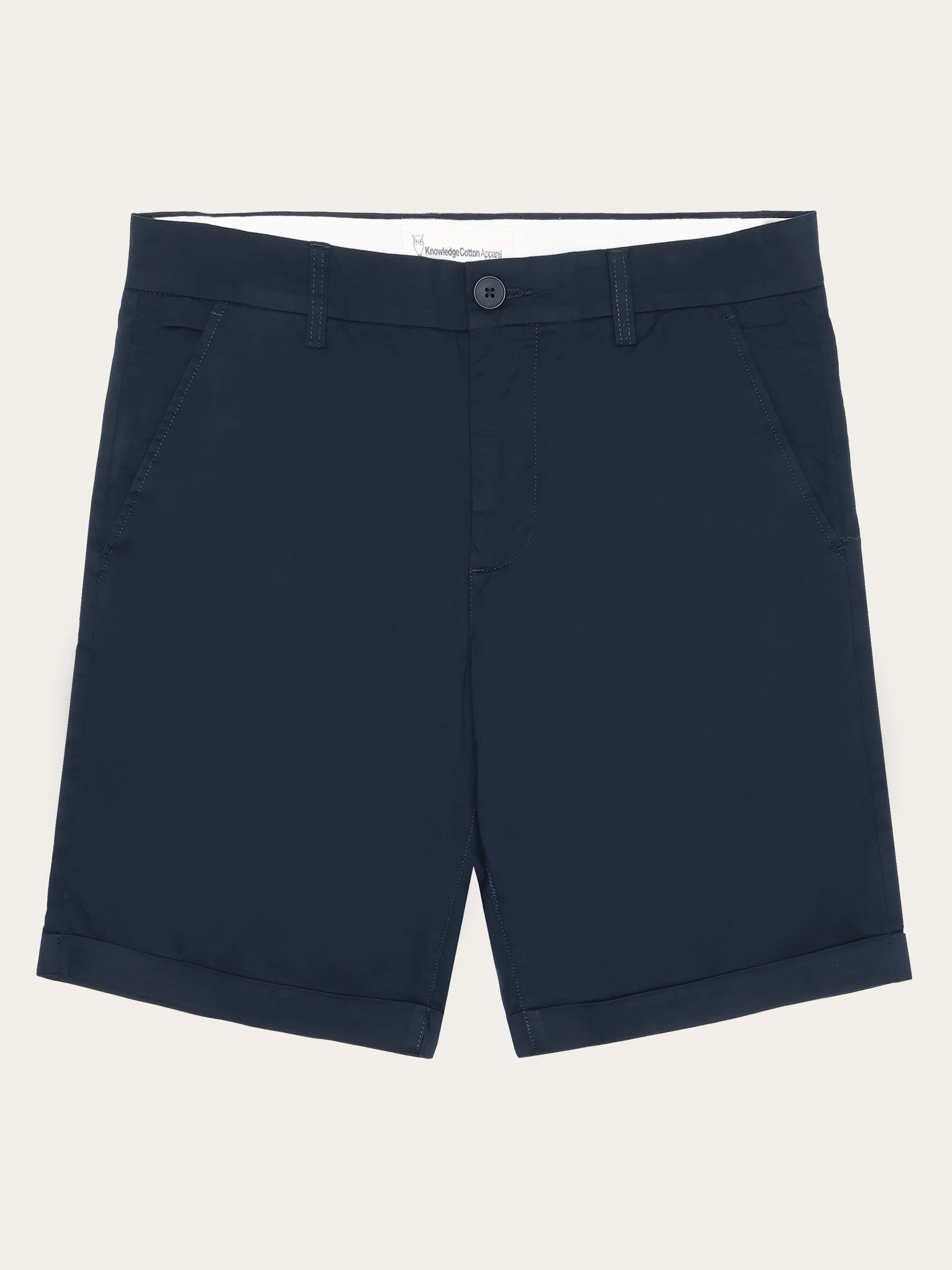 CHUCK regular chino poplin shorts - Total Eclipse