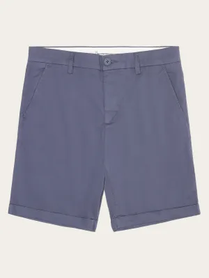 CHUCK regular chino poplin shorts - Vintage Indigo