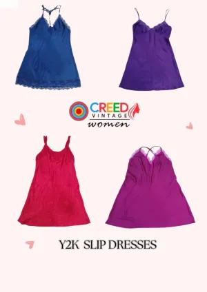 CR2831 Y2K Slip Dresses - 10 Pcs