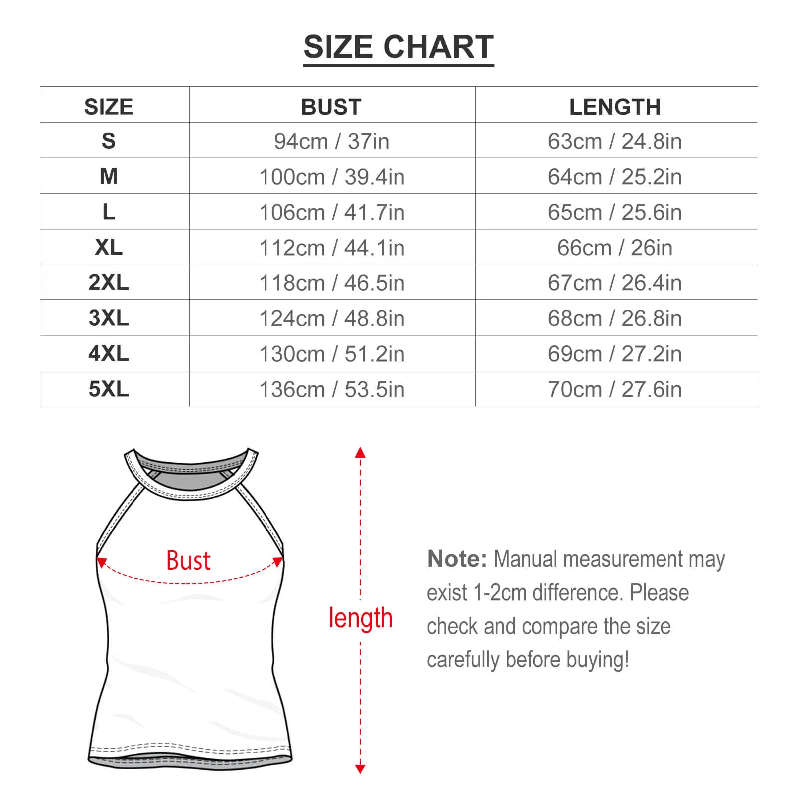 Custom Face Loose Top Women's Multiple Colours Summer Halterneck Strapless Vest Shirt for Her