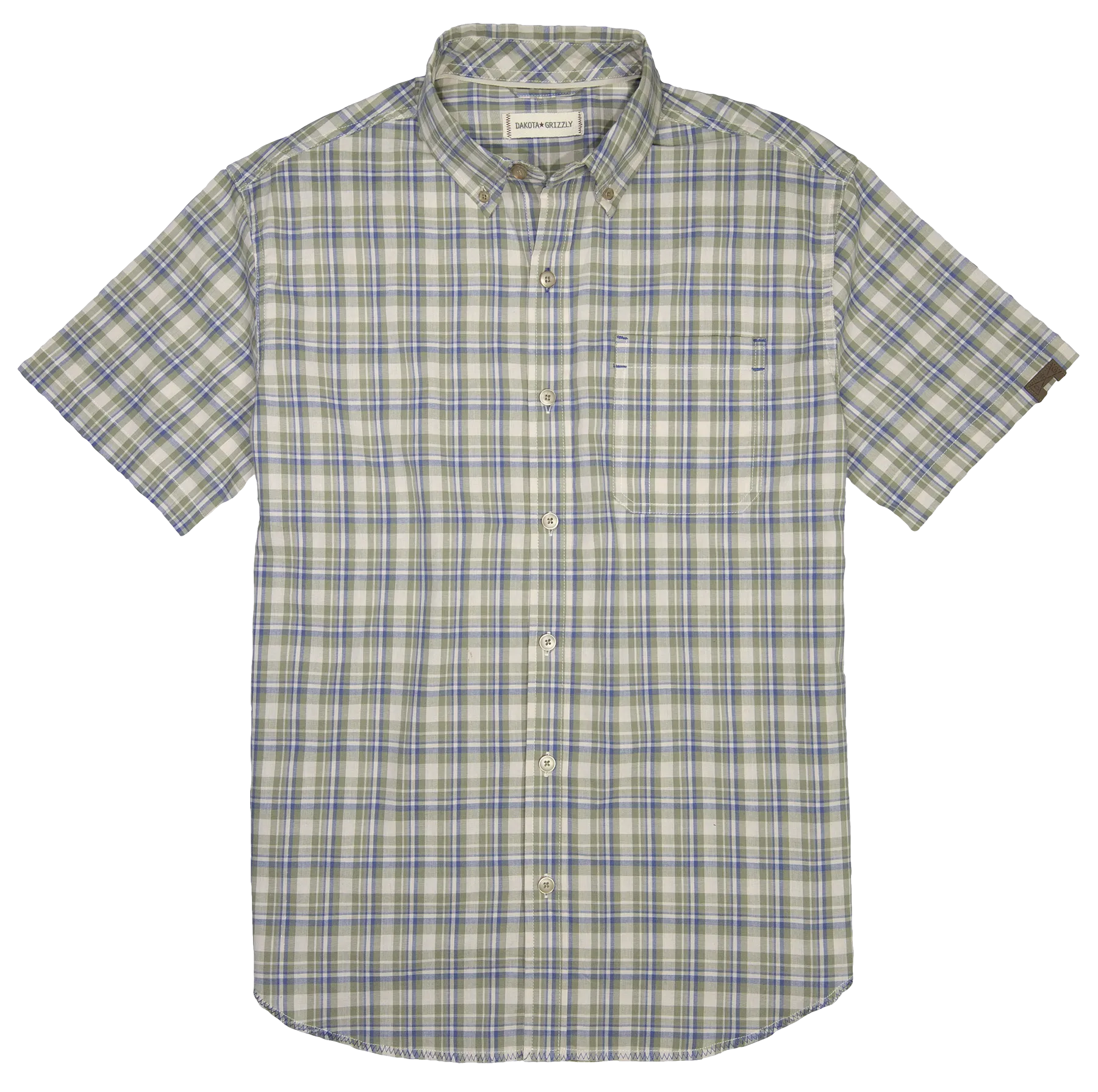 Dakota Grizzly | Short Sleeve | Button Down | Plaid Shirt | Men's