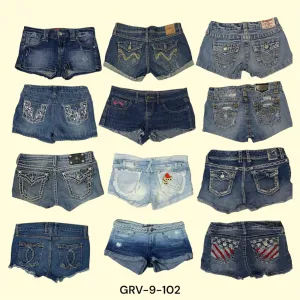 Denim Mini Shorts – Sexy, Chic, and Ready for Adventure(9-102)