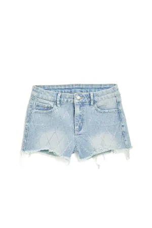 Diamond Pattern Bligh High Rise Shorts