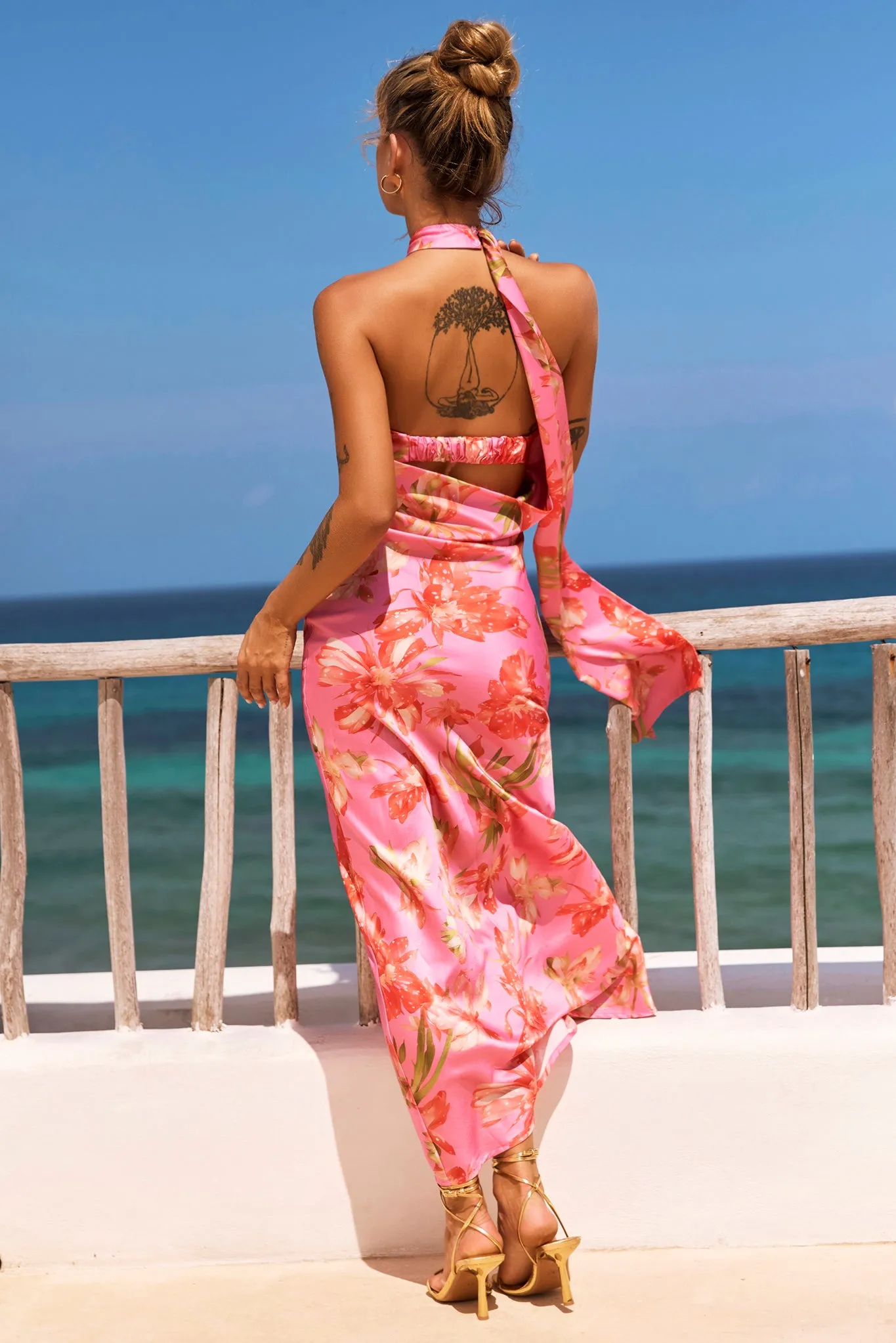 Dream On Georgia Maxi Dress - Pink