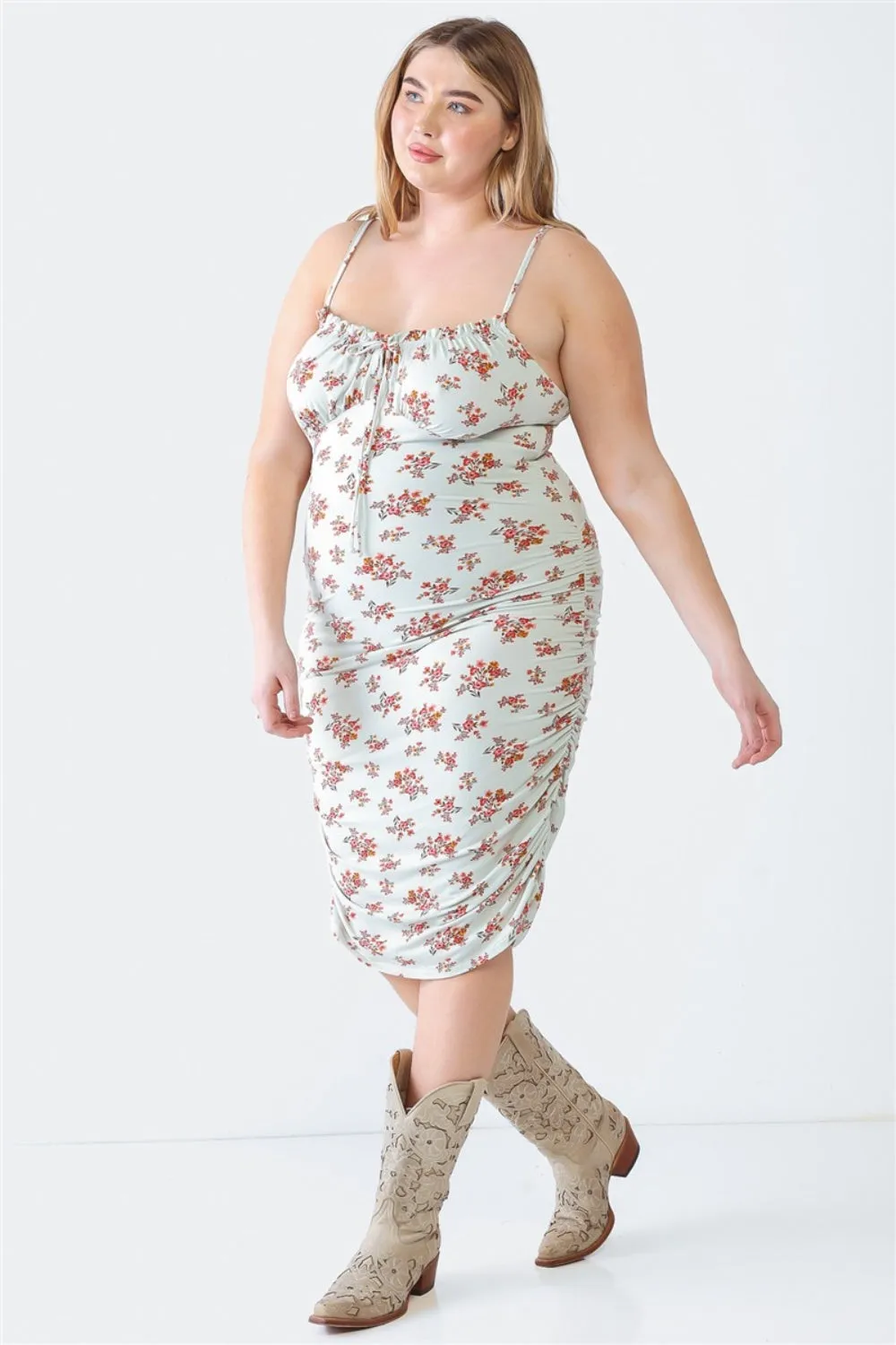 Floral Plus Size Summer Cami Dress