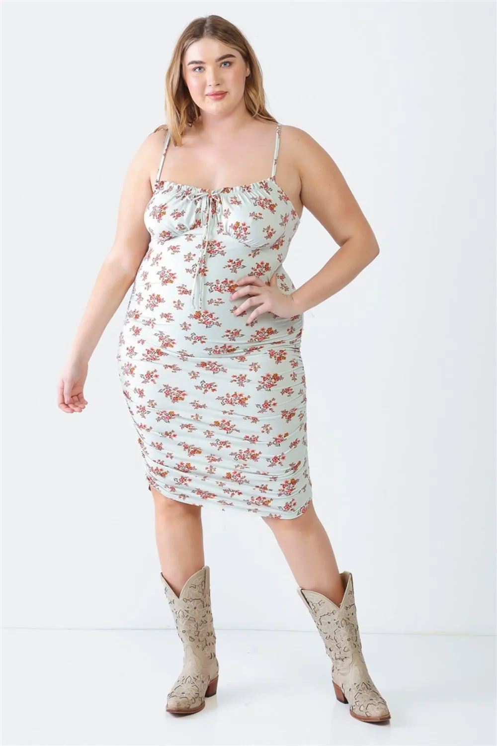 Floral Plus Size Summer Cami Dress