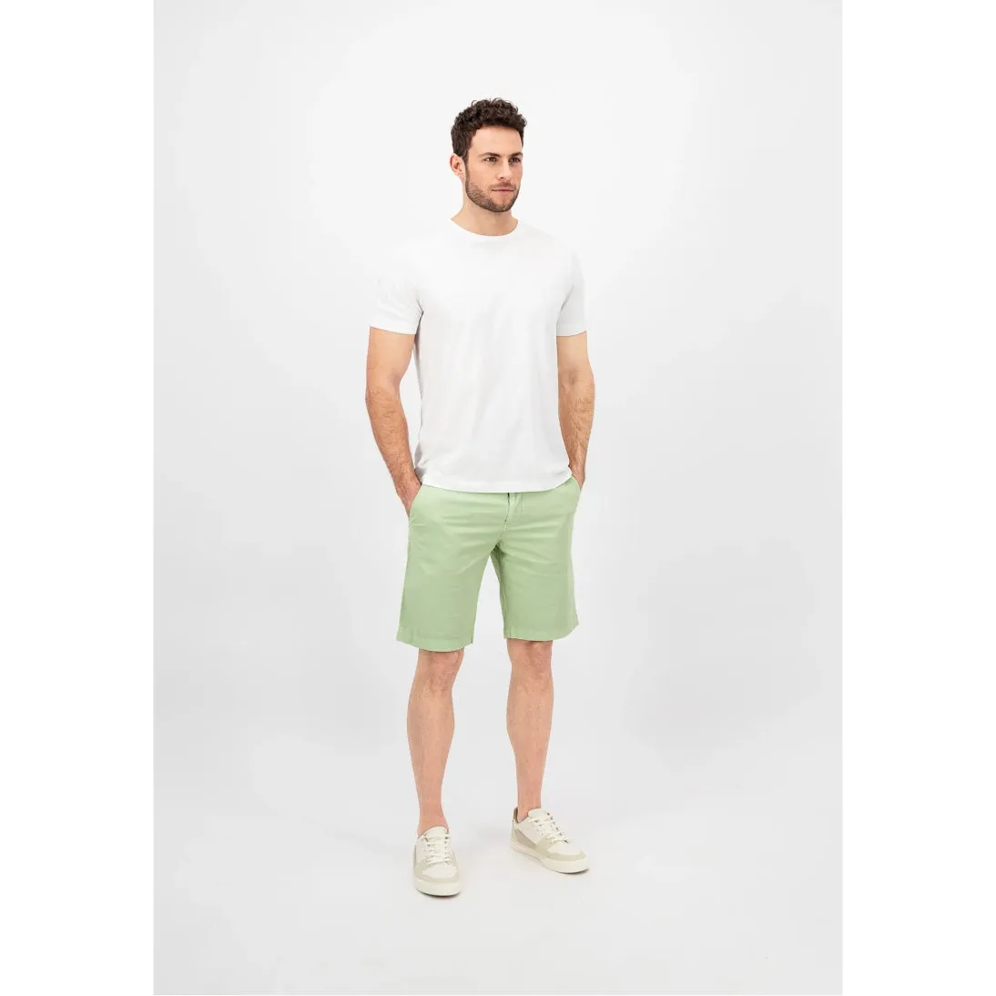 Fynch-Hatton Casual Fit Stretch Chino Shorts 14132810 Soft Green