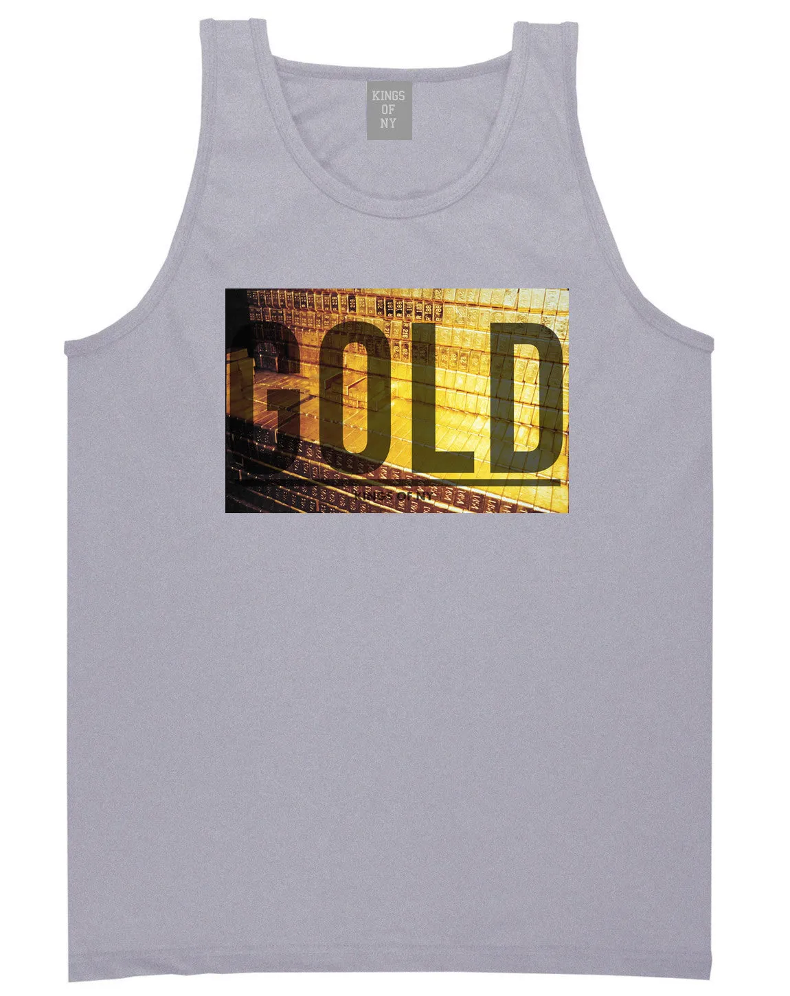 Gold Bricks Money Luxury Bank Cash Tank Top