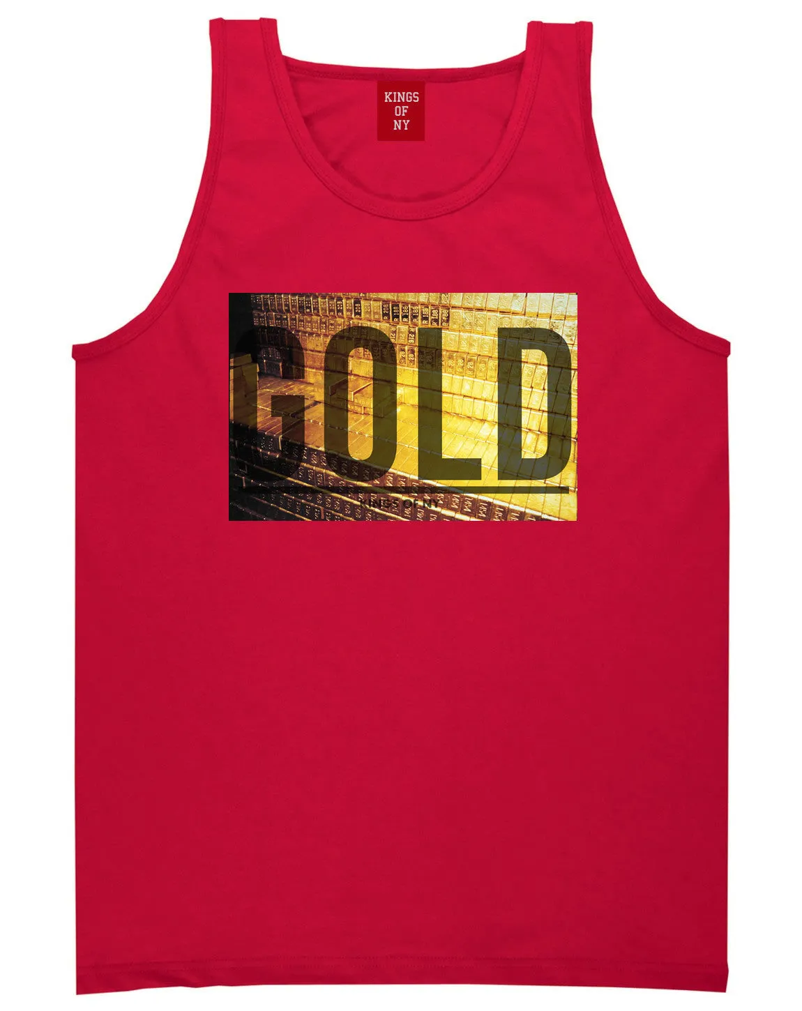 Gold Bricks Money Luxury Bank Cash Tank Top