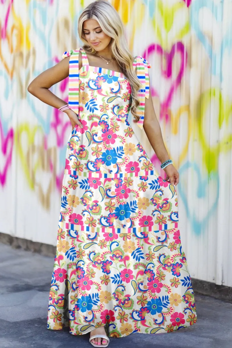 Lena Multi Floral Maxi Dress