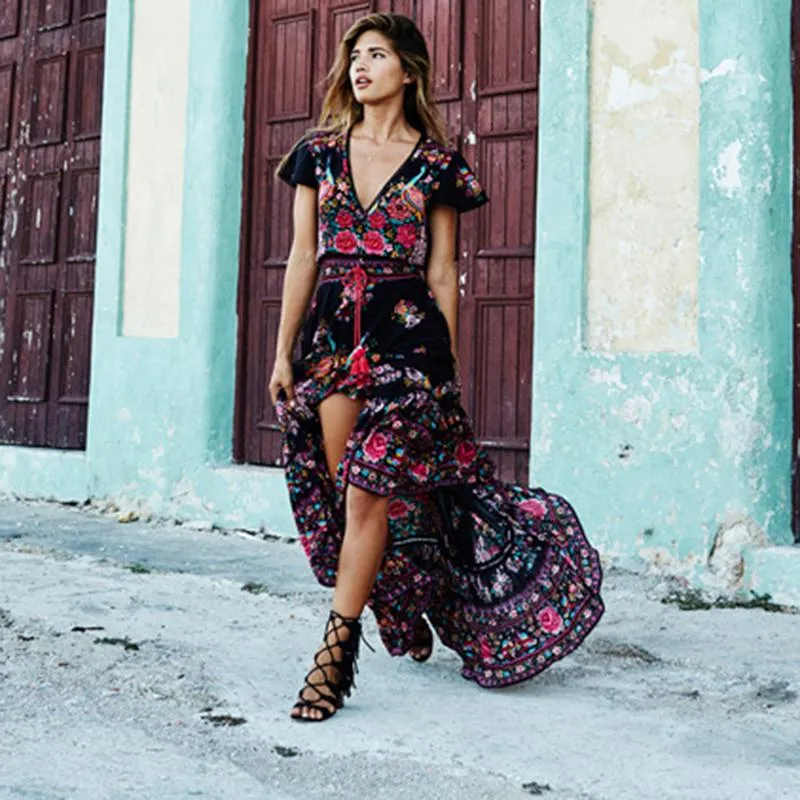 Long Floral Maxi Dress