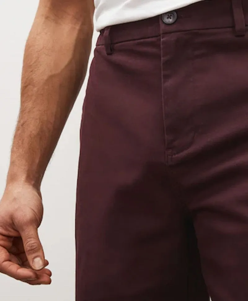 Maroon Chino Short