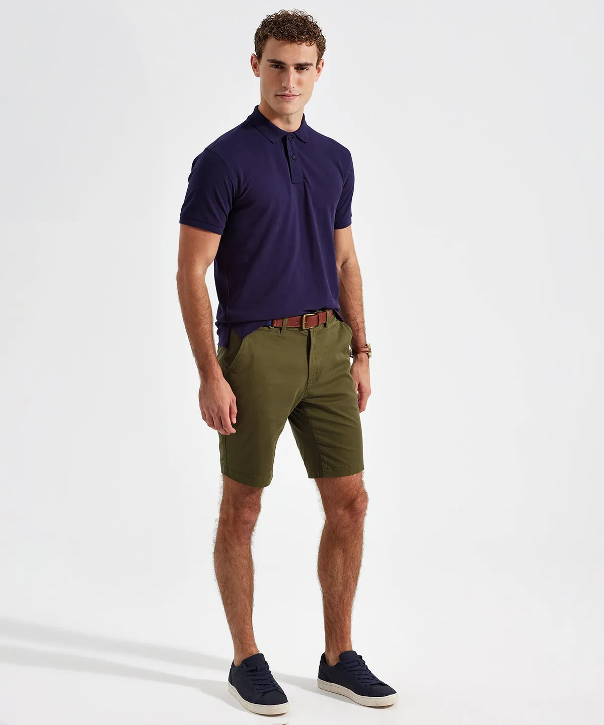 Olive - Men’s lightweight chino shorts