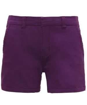 Purple - Women's chino shorts