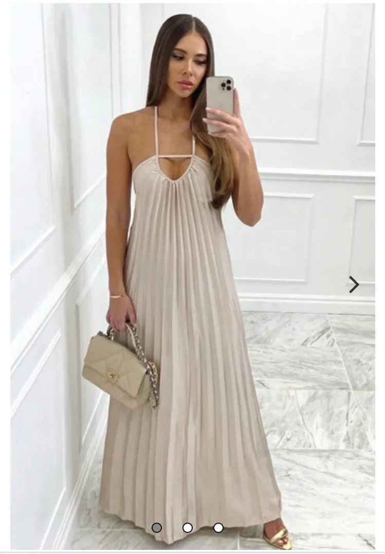 Rufia - sleeveless pleated maxi dress