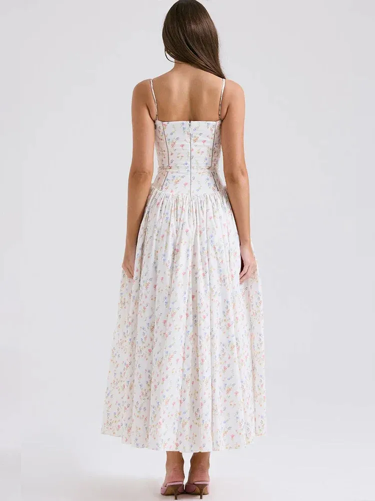 Sexy Slim Fit Floral Summer Lace Maxi Dress