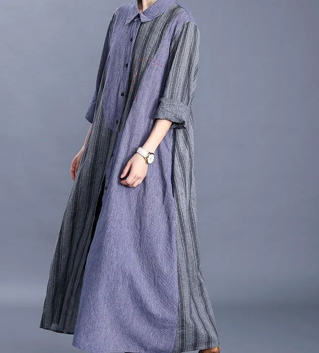 Shirt Dresses loose Linen Women  Dresses  LVSG200122