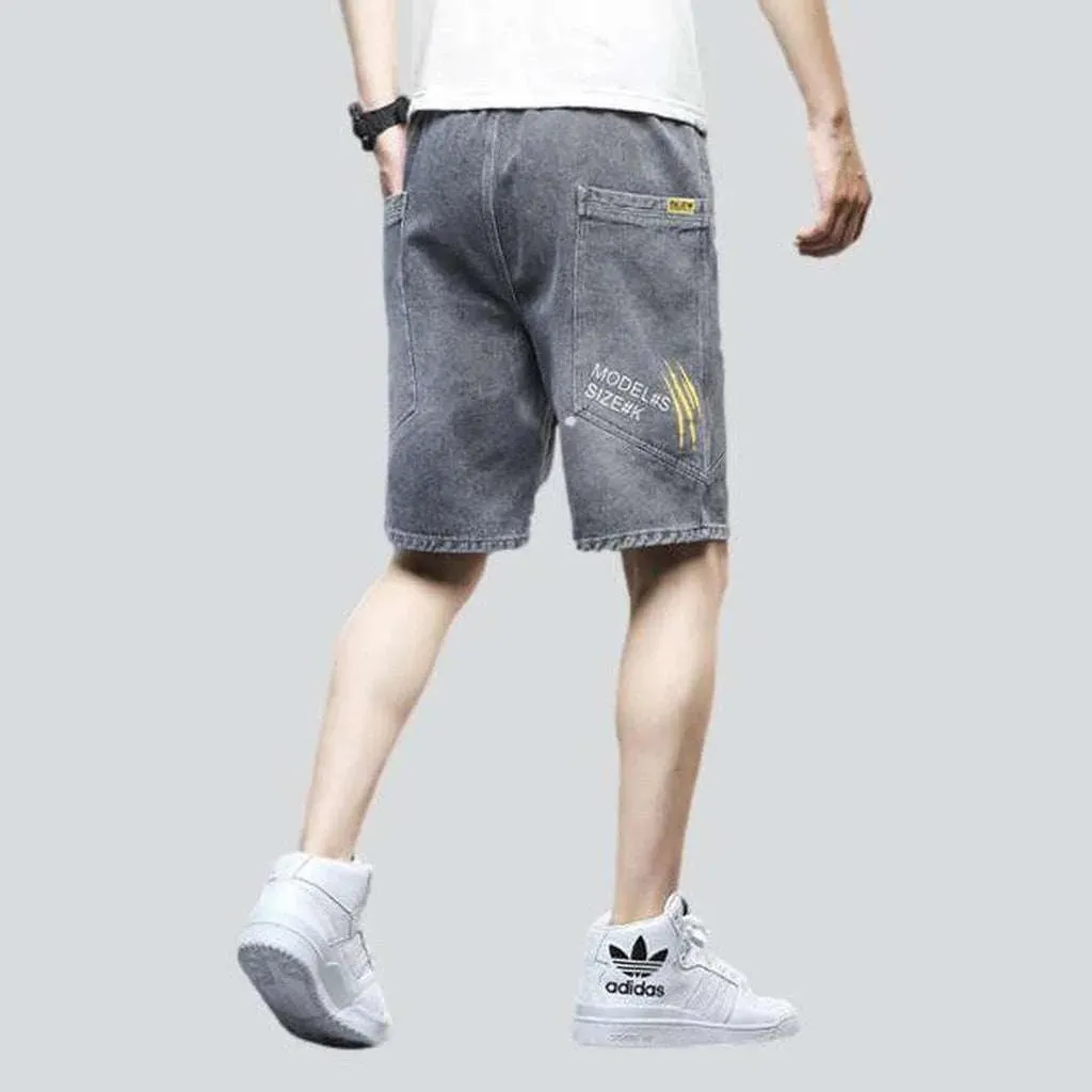 Street fashion men's denim shorts