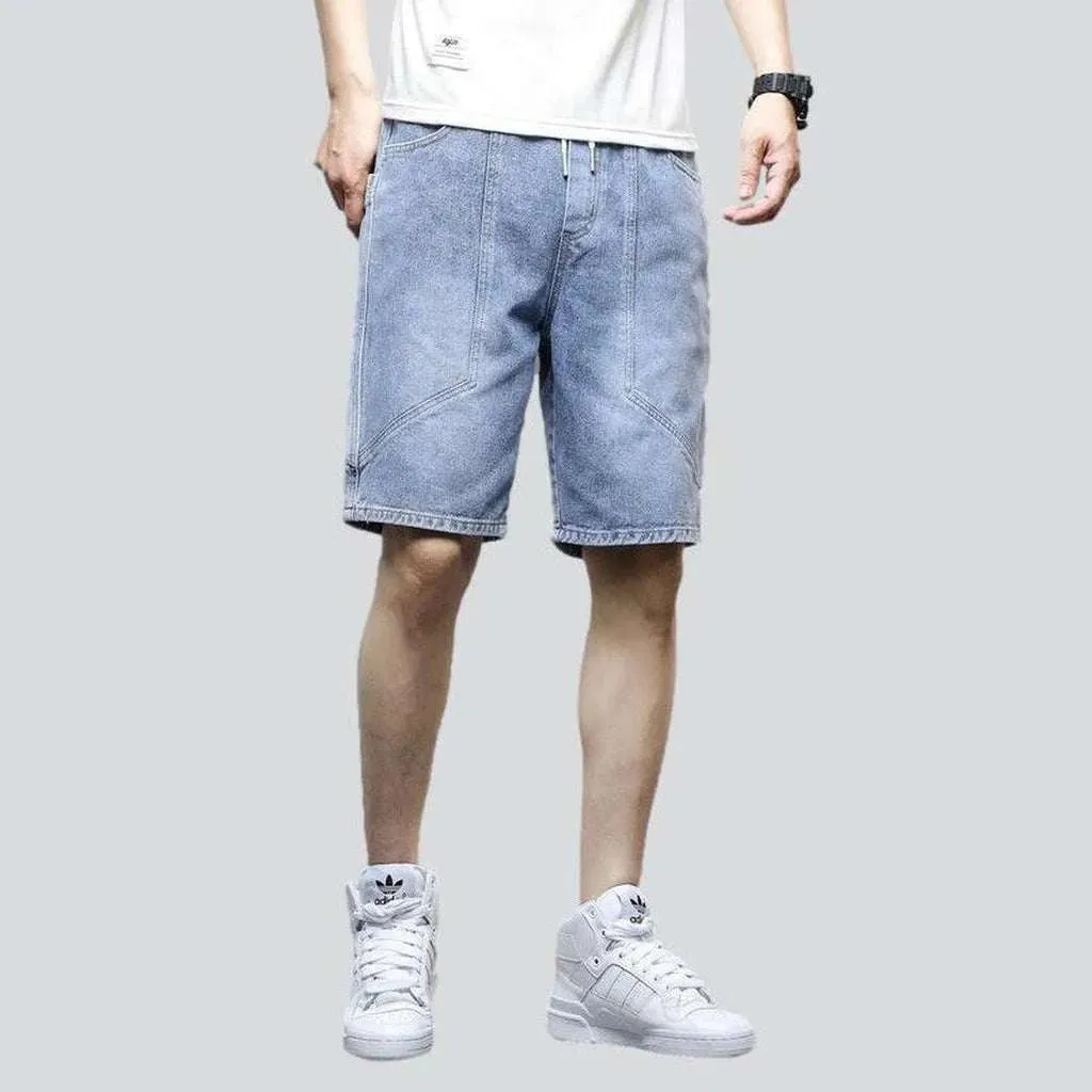 Street fashion men's denim shorts