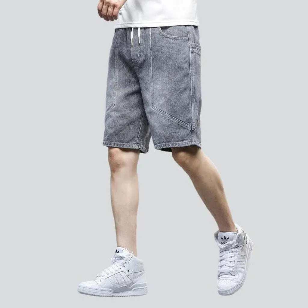 Street fashion men's denim shorts