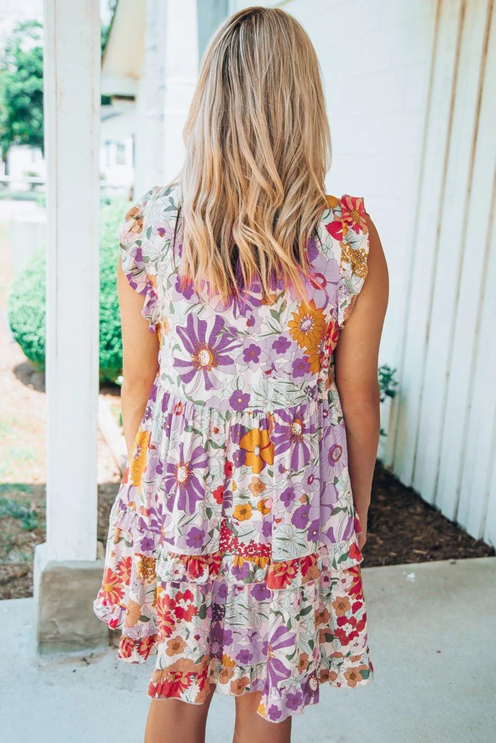 Summer Breeze Ruffled Tiered Dress