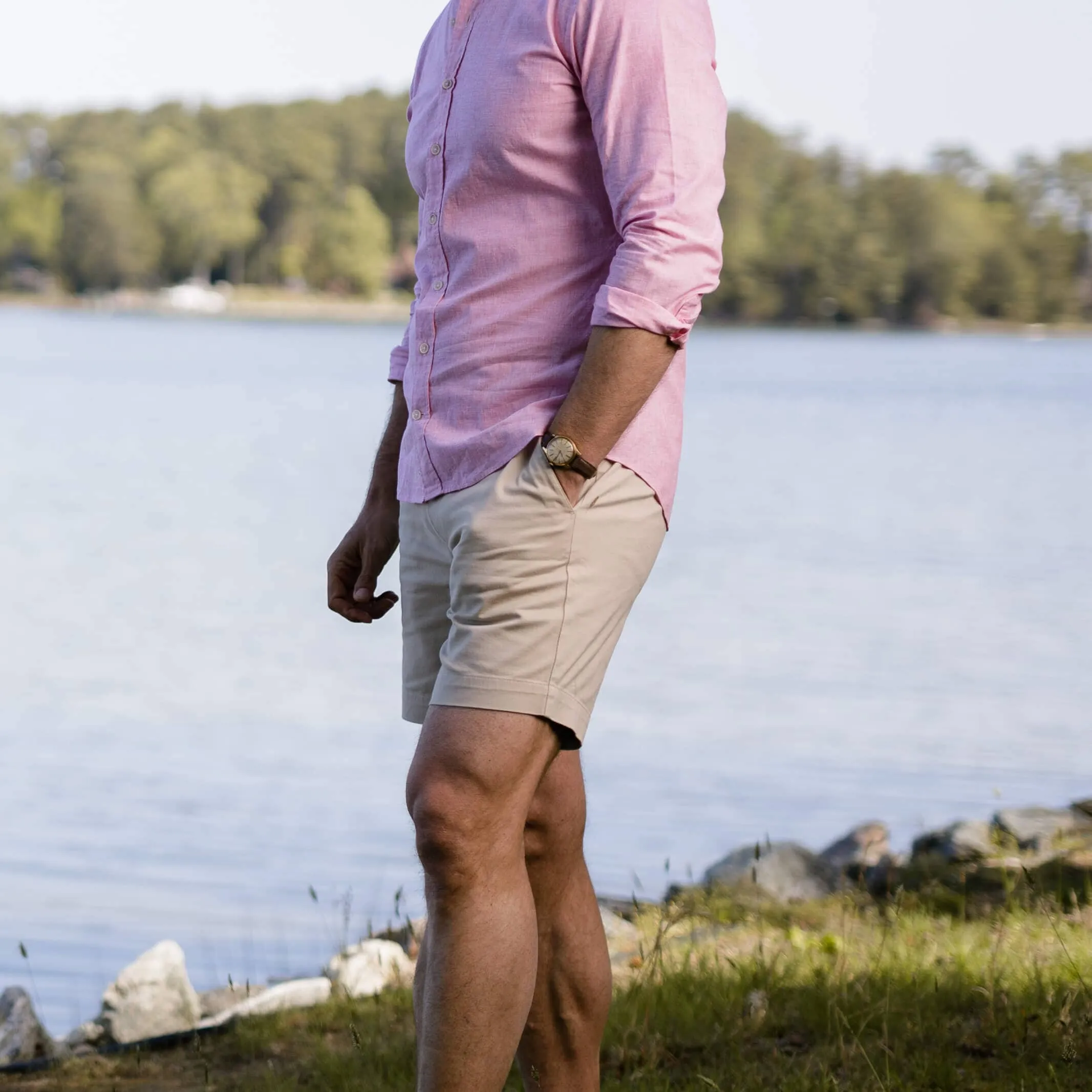 The Tan Richmond Chino Custom Short