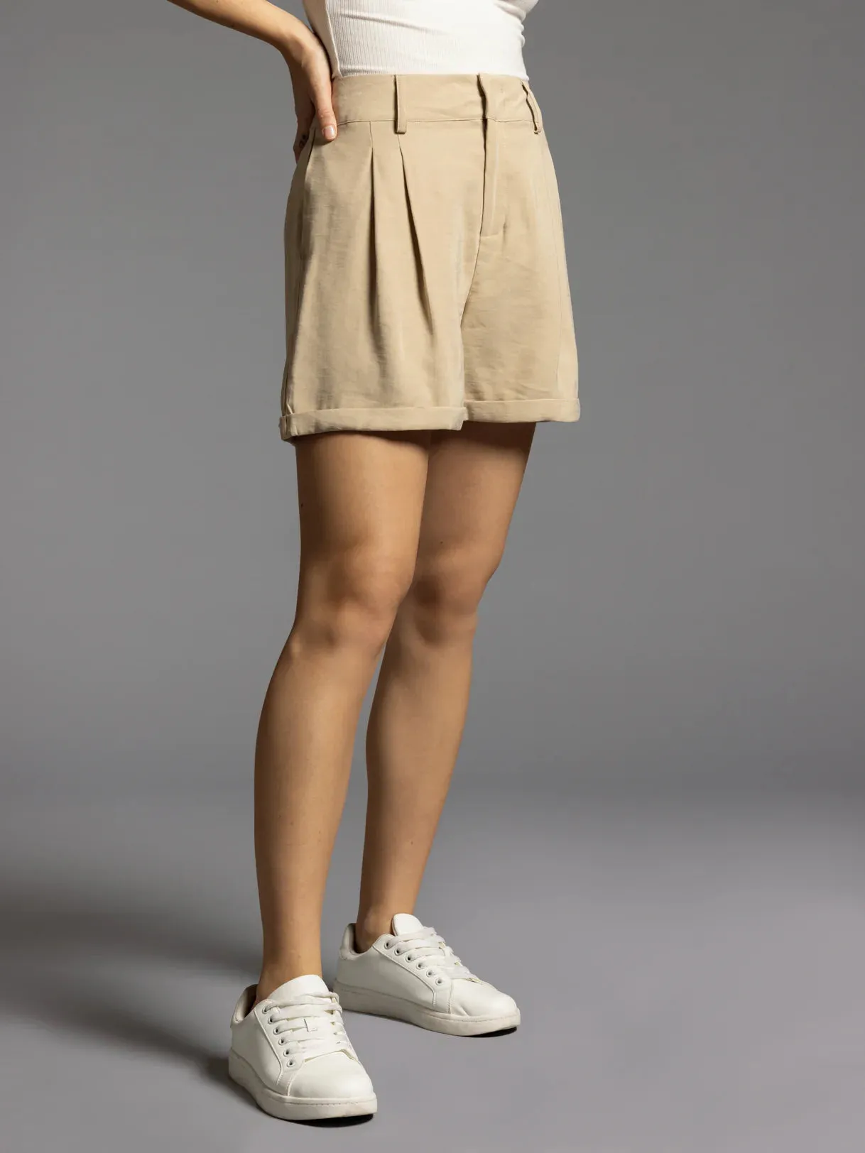 Vivi Pleated Tailored Shorts