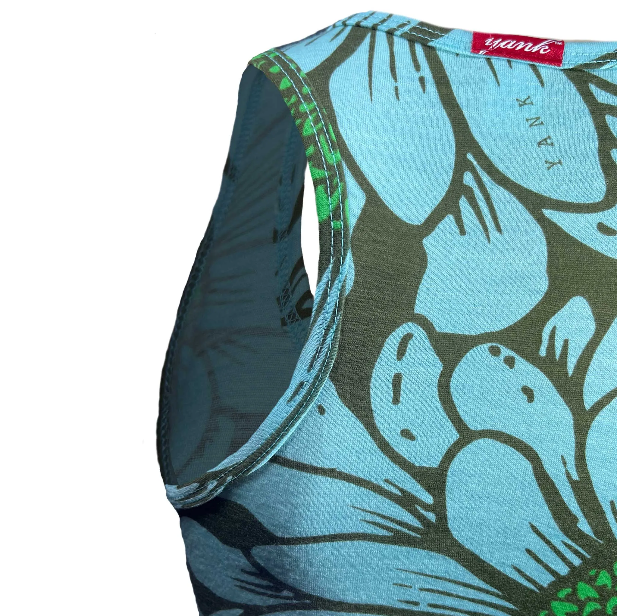 Women's Flower Power Merino Tank Top | Minty As